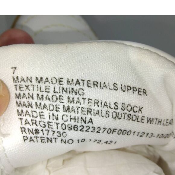 Universal Thread Women's White & Yellow Casual Designer Sneakers - sz. 7 - Picture 6 of 6